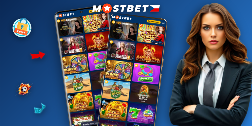 Přehledný banner Mostbet Kola štěstí se všemi typy denních odměn najednou